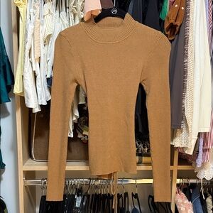 Beige Botany long sleeve turtle neck size small